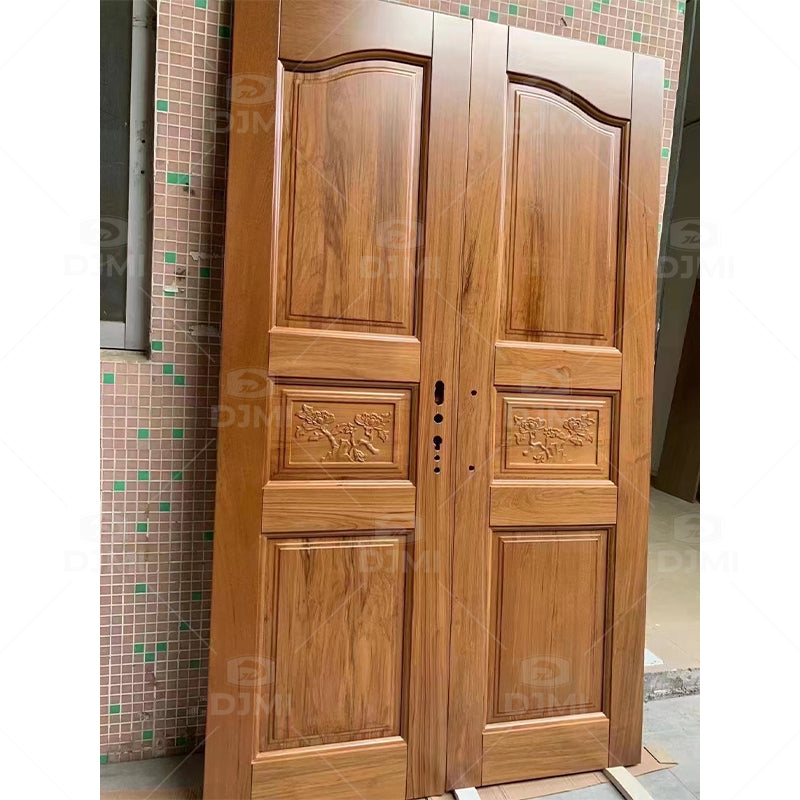 DJMI High Quality Customized Design Solid Wood Door for Entrance Door From China Manufacture Supplier
