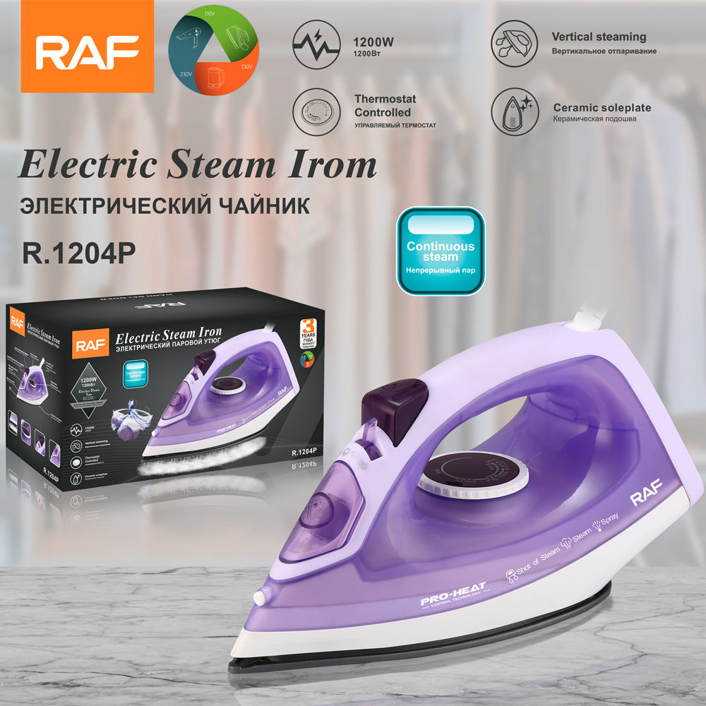 RAF European standard household steam iron portable garment steamer Three-speed temperature-adjustable pressure-type high-power electric iron