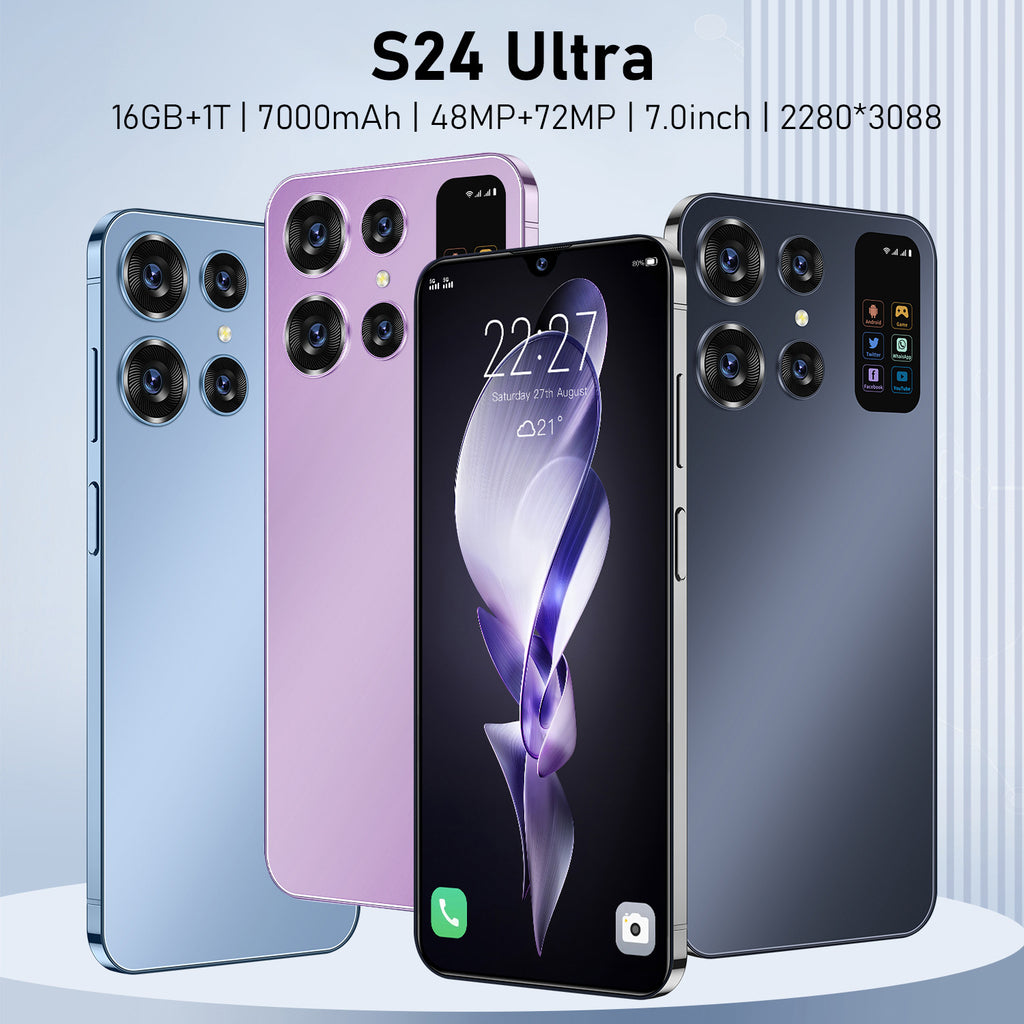 Android Phone S24New Smartphone7.3Inch Large Screen2+16G Android Smart Phone Wholesale