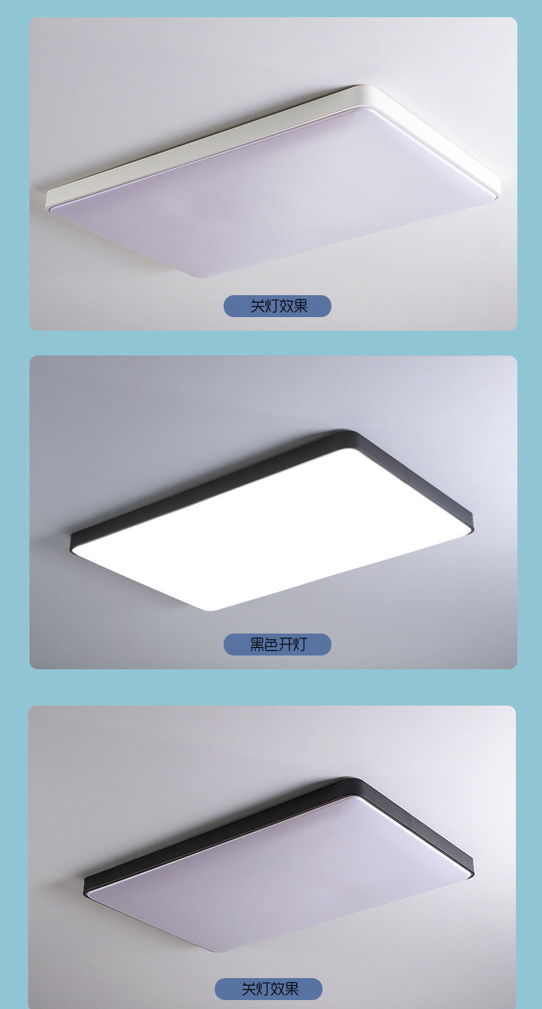 LED Ceiling Lamp Nordic Ultra-thin Rectangular Living Room Corridor Balcony Lighting Round Master Bedroom Room Lamp