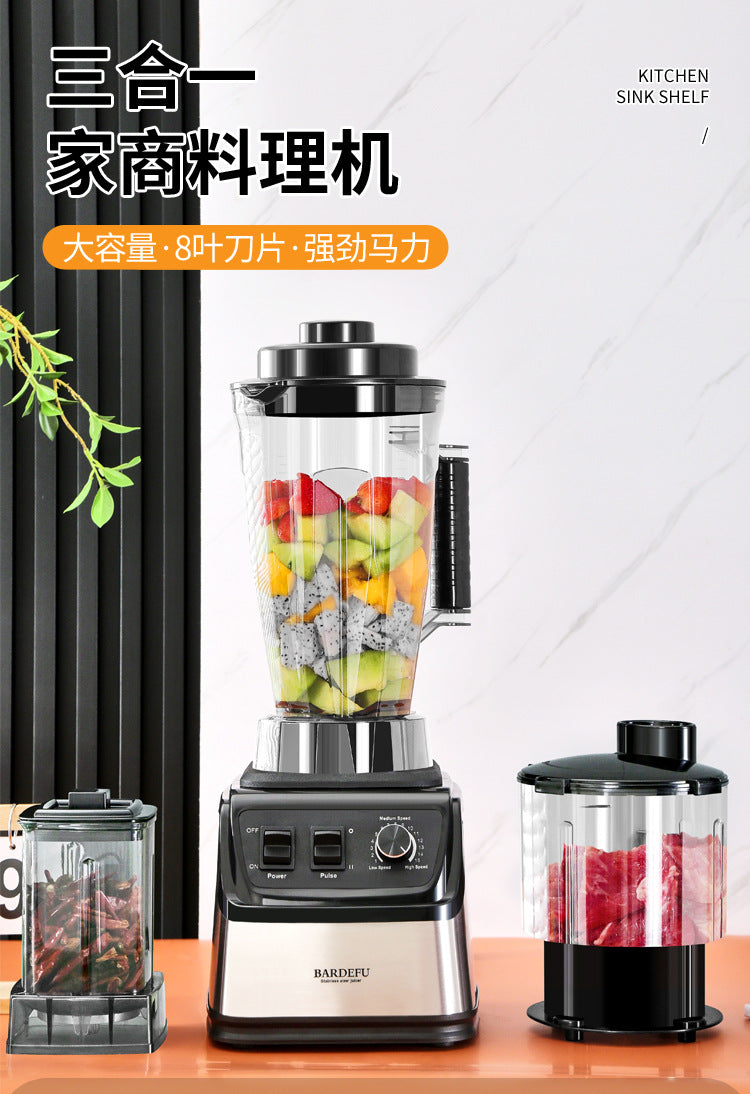 3L8in1blender  North America Europe Africa Stainless Steel Metal Blender Juicer Meat Grinder Multi-Functional