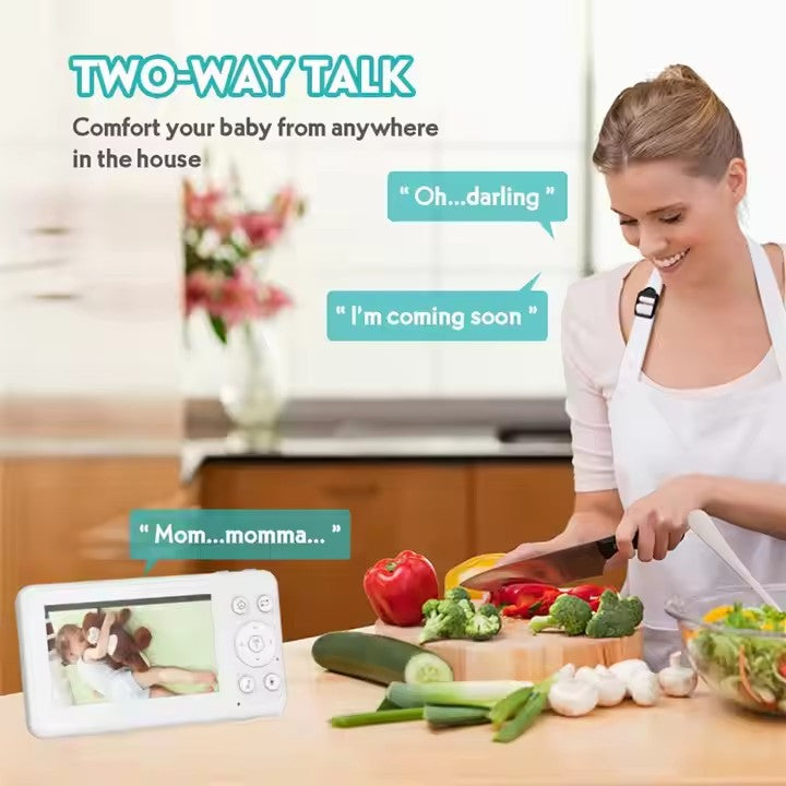 New High Definition Night Vision Graffiti WIFI Baby Monitor4.5Large Screen Multi-Functional Surveillance Camera