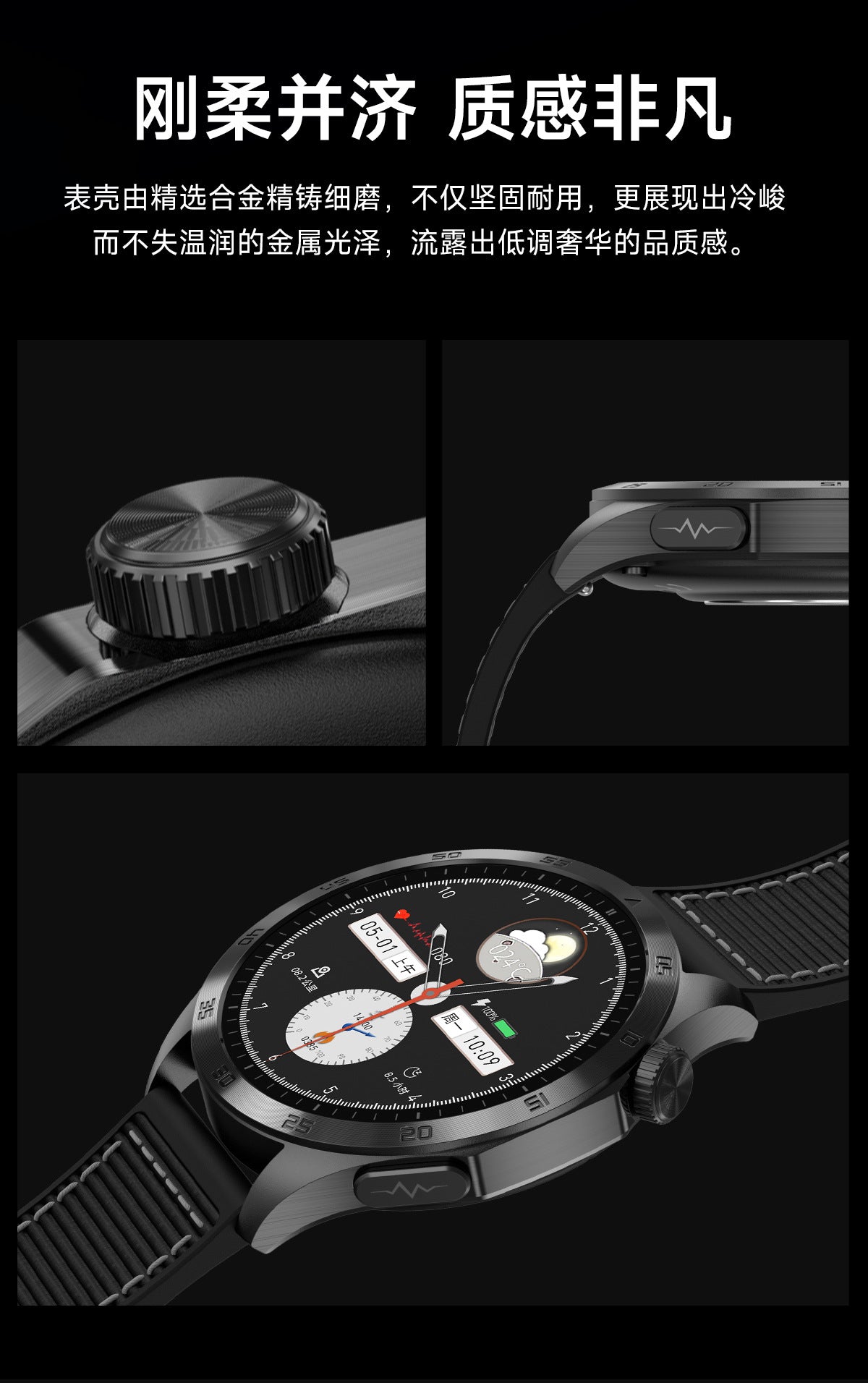 New ET485Smart Watch ECG ECG Health Monitoring Non-Invasive Blood Glucose Measurement Bluetooth Call Smart Watch