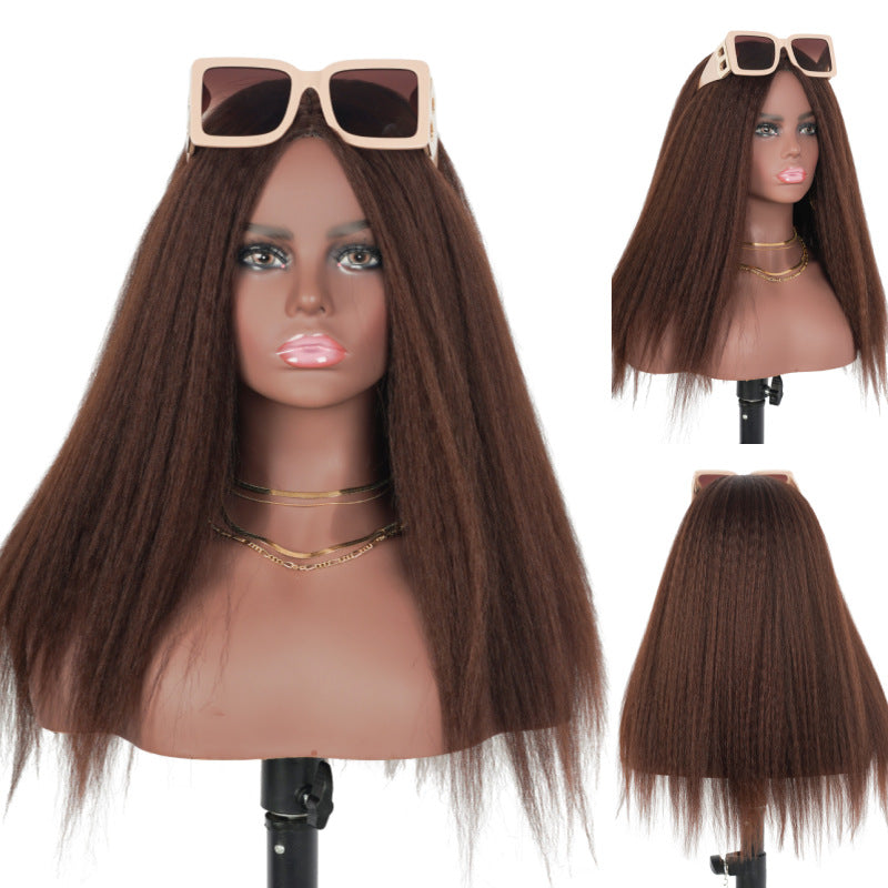 European and American Style Wig Fluffy Headband Hairband Magic Tape Wig Headband African Wig Long Wig Headband Versatile