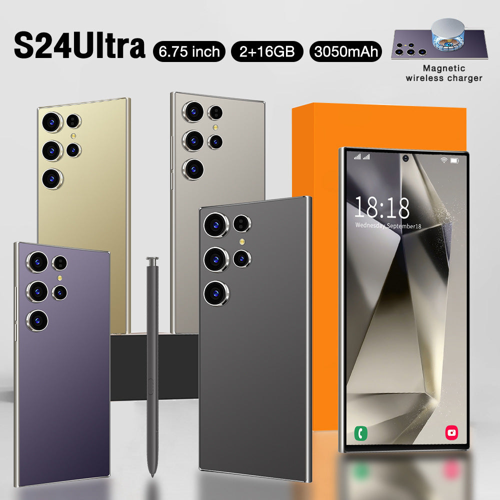 Popular S24Ultra Smartphone6.75Inch4G Android1:1Smartphone2+16G Delivery