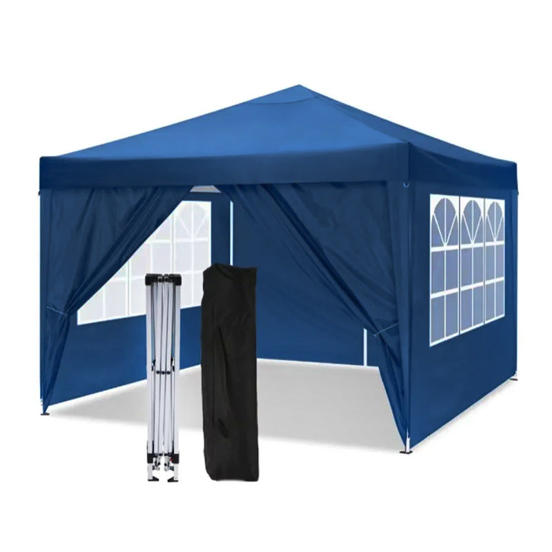 foreign trade four-corner folding tent12kg Hollow Frame Outdoor Activity Sunshade Rainproof Canopy with Enclosure