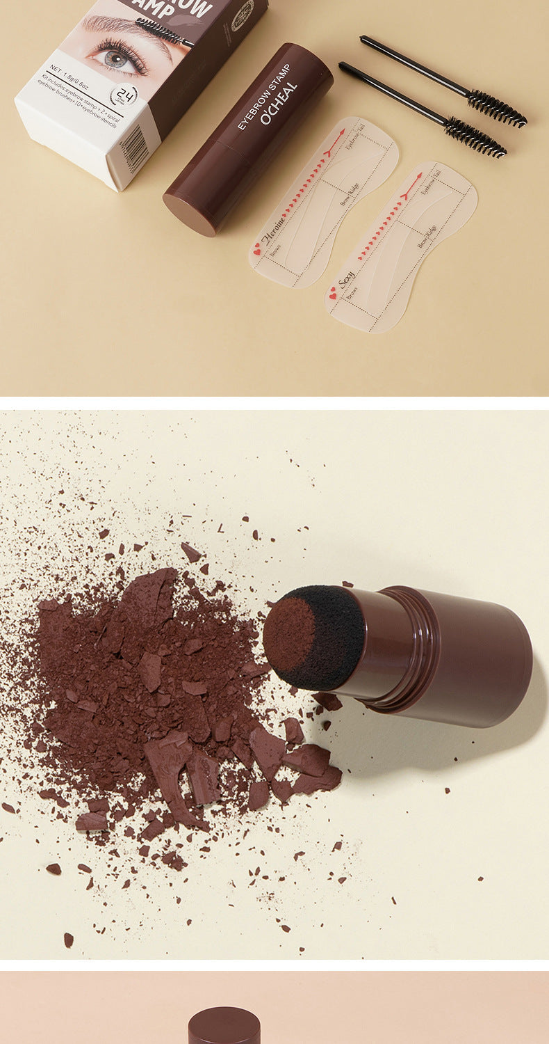 AliExpress Ouqianya Eyebrow Powder Stick Stamp with Eyebrow Card+Eyebrow Brush Long-lasting Multi-functional Eyebrow Dye Cream1.8g