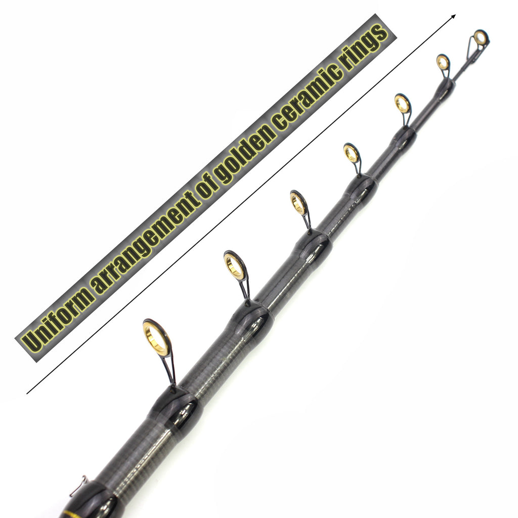 Portable Ultra-Short Small Sea Rod Carbon Fiber Telescopic Lure Rod Mini Long Cast Snakehead Carp Rod FBA