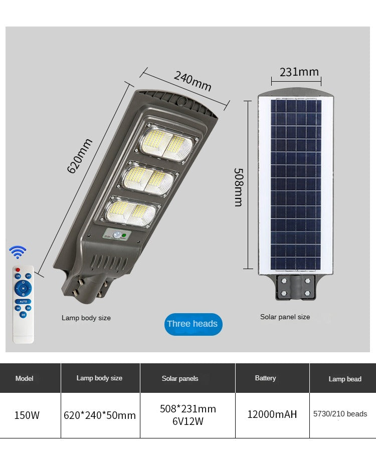 Human Body Induction High Lumen High Efficiency Integrated Solar Street Light