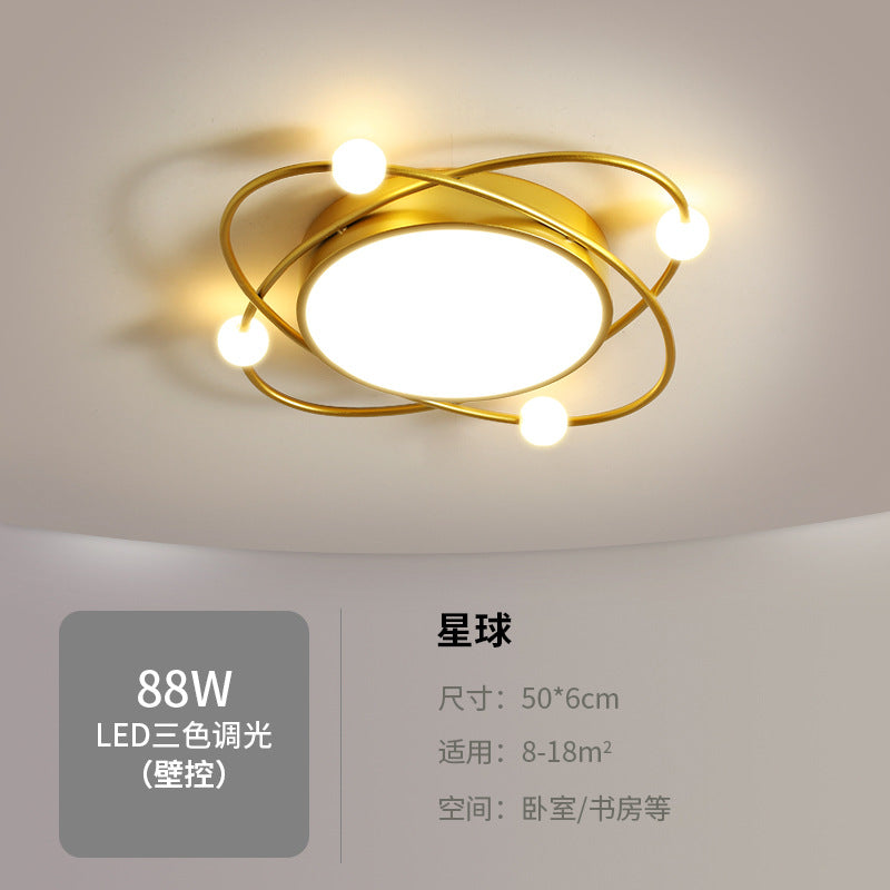 Bedroom lamp warm and romantic creative lighting fixture LED Living Room Home Ceiling Light Fixture Simple Modern Round Room Lamp