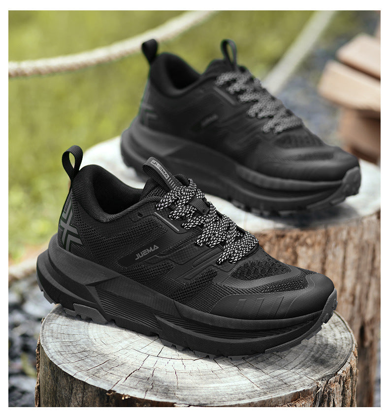 Large Size Men's Running Shoes Wear-Resistant Non-Slip Outdoor Hiking Shoes Breathable Versatile Shock Absorption High-Quality Sports Shoes