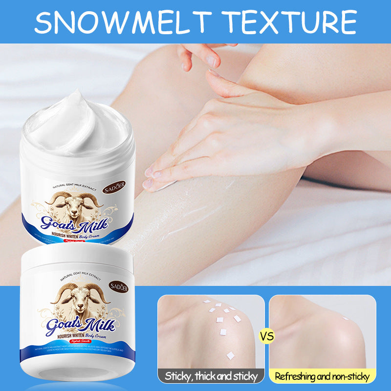 Goat Milk Whitening Body Lotion SADOER Nourishing Autumn and Winter Body Cream Cross-Border Foreign Trade Wholesale
