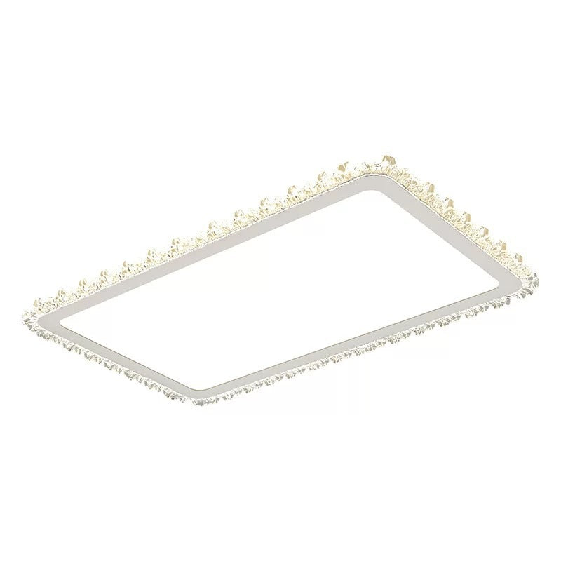 Light Luxury Living Room Ceiling Lamp2025New Year's Crystal Lamp High-end Bedroom Main Lamp Round led Eye Protection Lighting