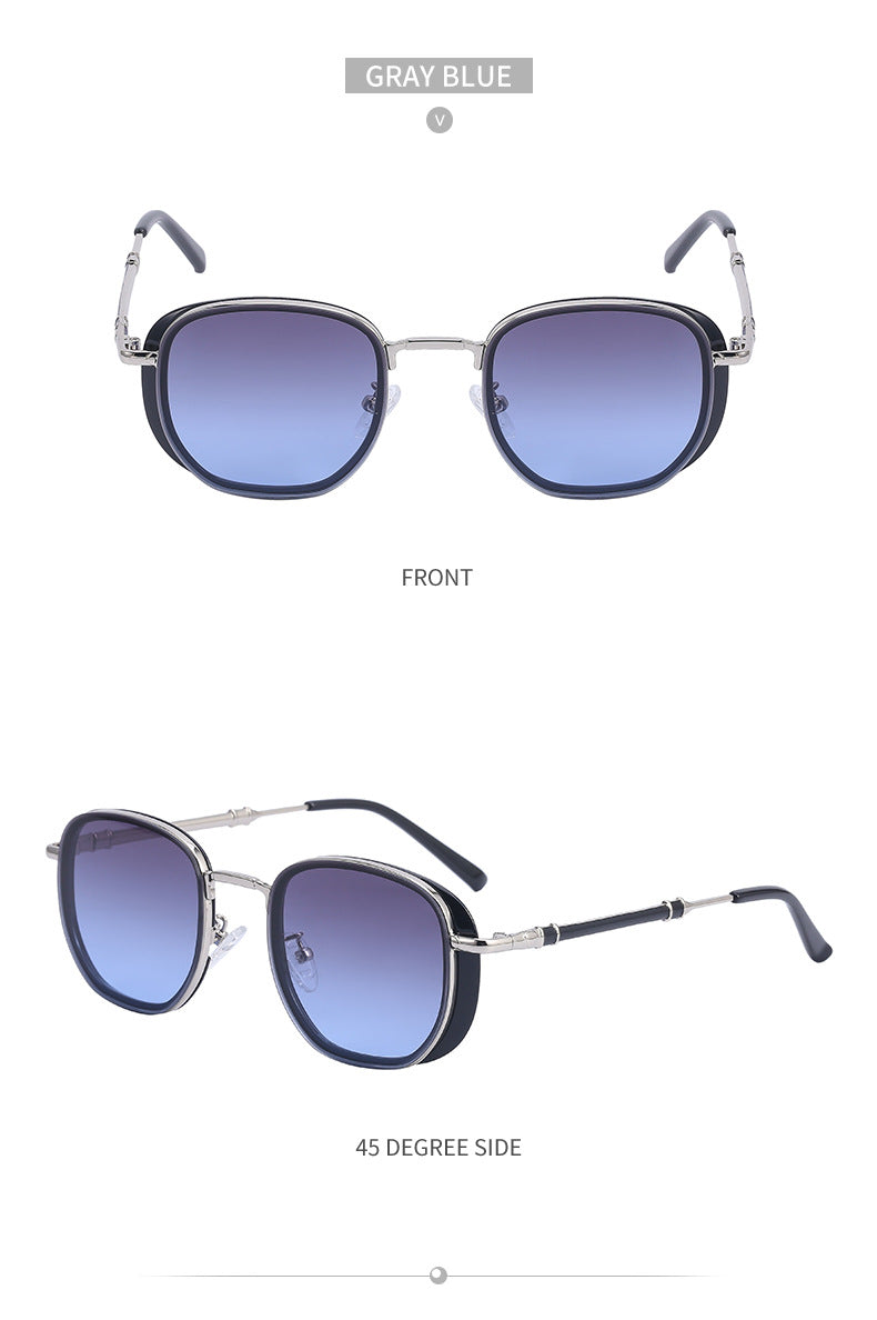Vintage Steampunk Sunglasses for Men Small Square Frame Sunglasses Trendy Sunglasses Wholesale Driving Glasses shades