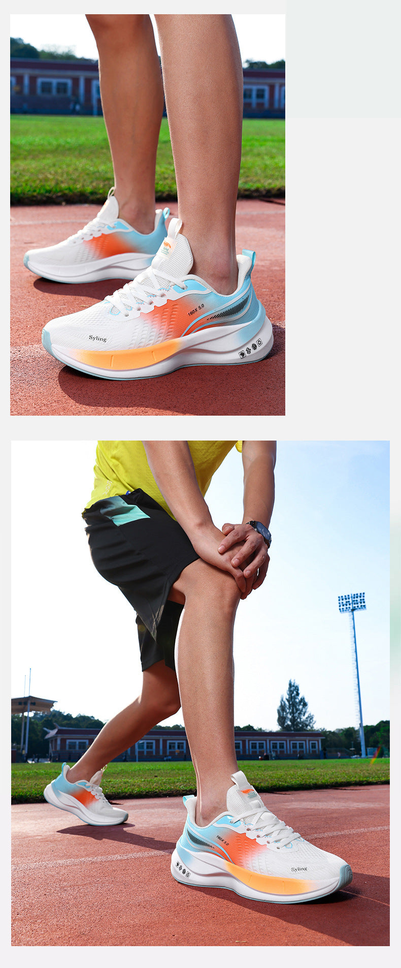 Carbon Plate Ultra-Light Jacquard Breathable Running Shoes Couple Style Sports Shock Absorption Body Test Student Outdoor Racing Men