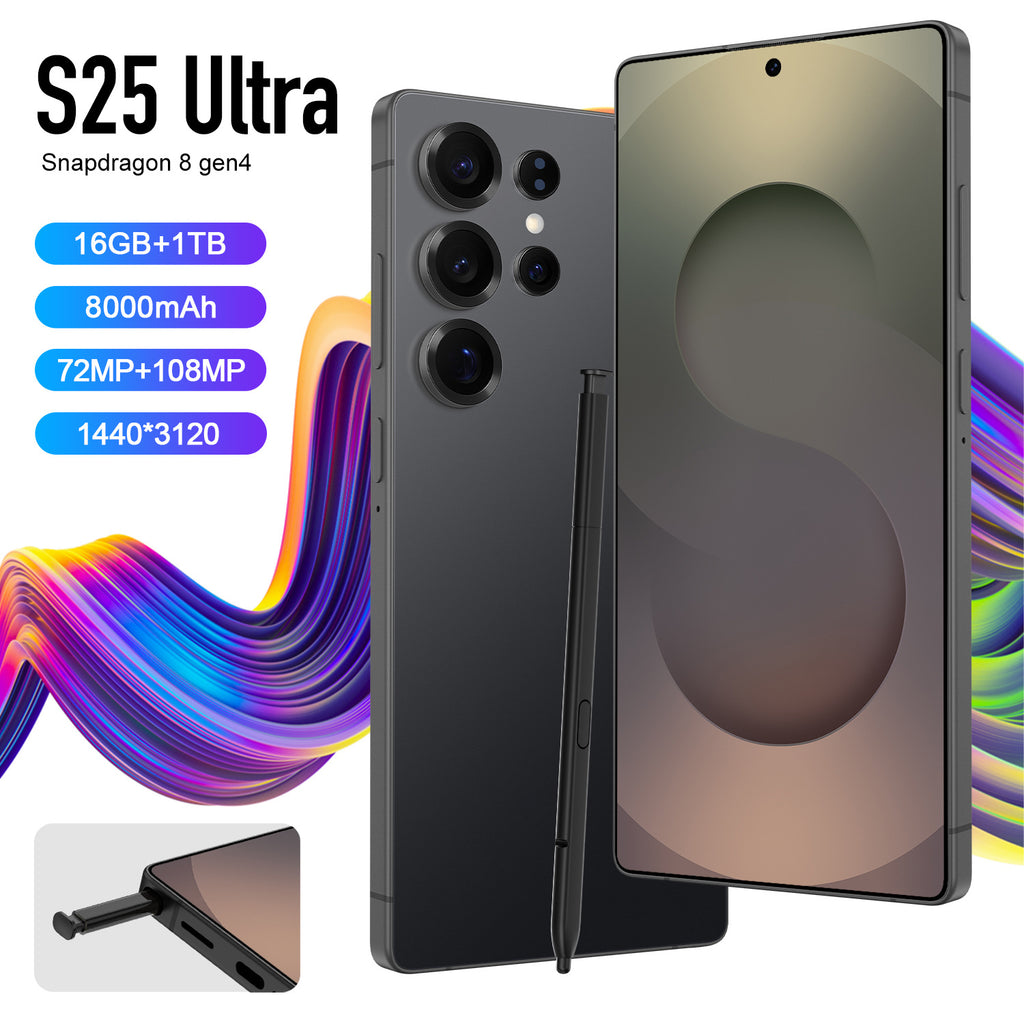 AliExpress TK Popular S25Ultra Android7.3inch smartphone16+1T Brand new, unopened factory