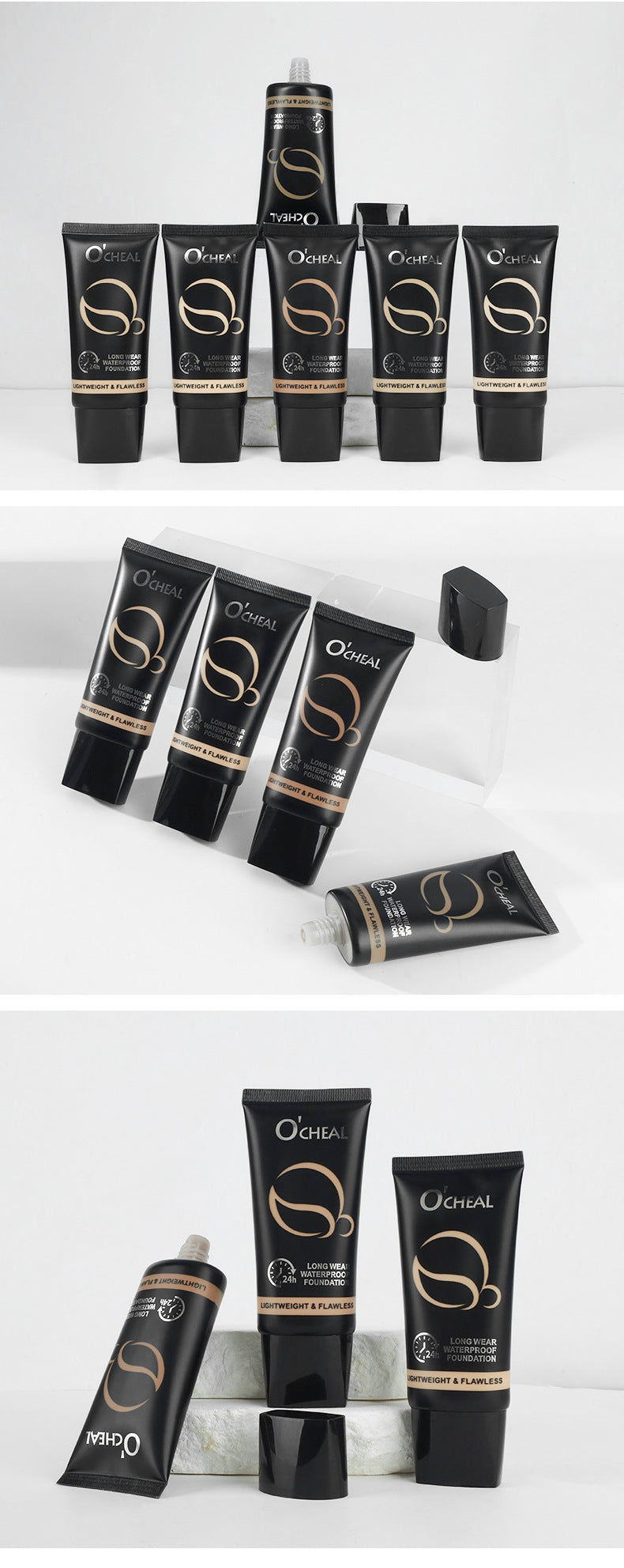 AliExpress Makeup Waterproof Foundation Liquid Acne Scar Dark Circles Concealer Bare Face Primer Yellow Black Skin Foundation Liquid