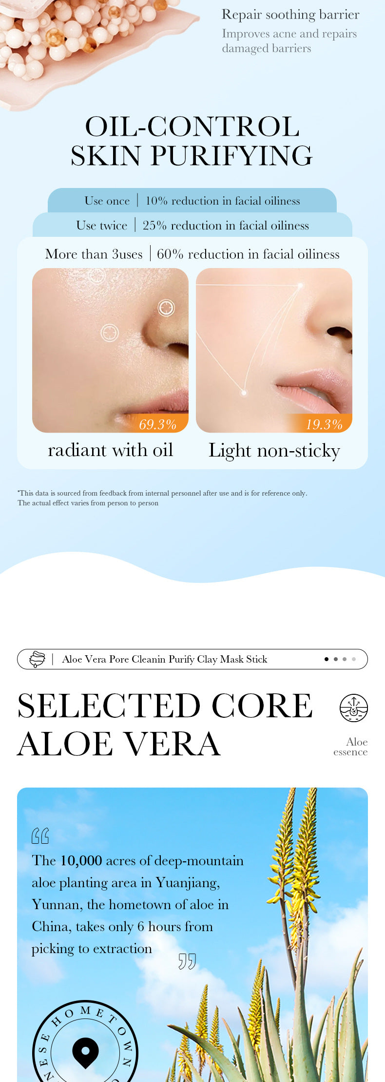 Full English Solid Face Mask40g SADOER Vitamin C Aloe Vera Mugwort Cleansing Mud Mask  Wholesale