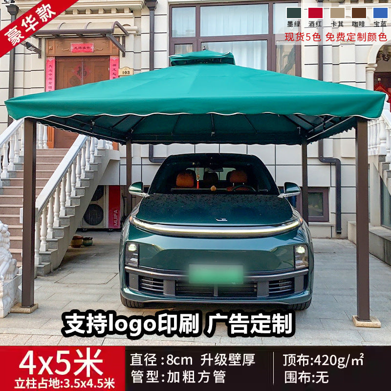 Outdoor Sunshade Canopy Rain Shelter Courtyard Garden Villa Four-legged Pavilion Advertising Event Large Roman Tent Umbrella Wholesale