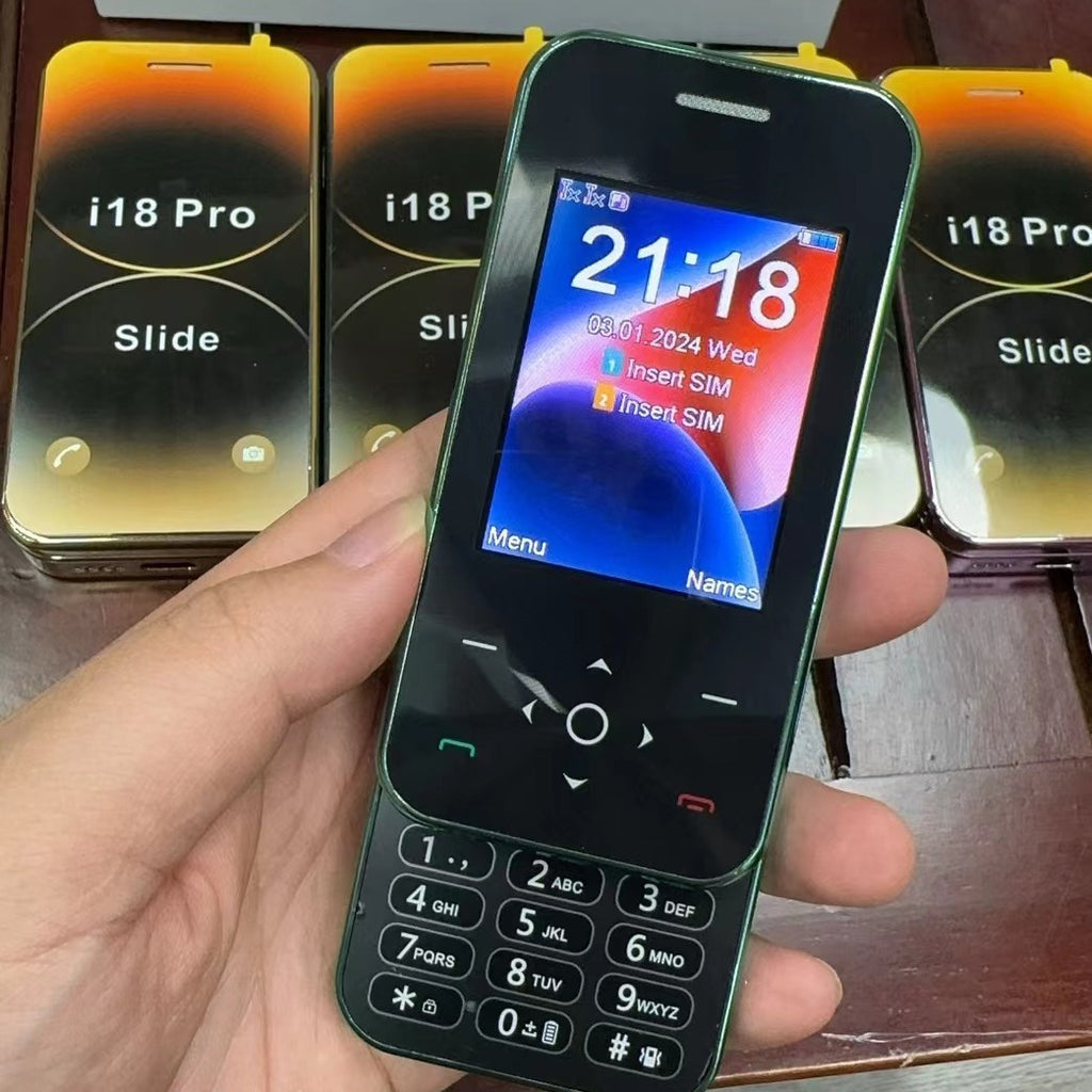 Slide Function Phone Flip Cover Elderly Button Phone Pocket Female Foreign Backup Phone