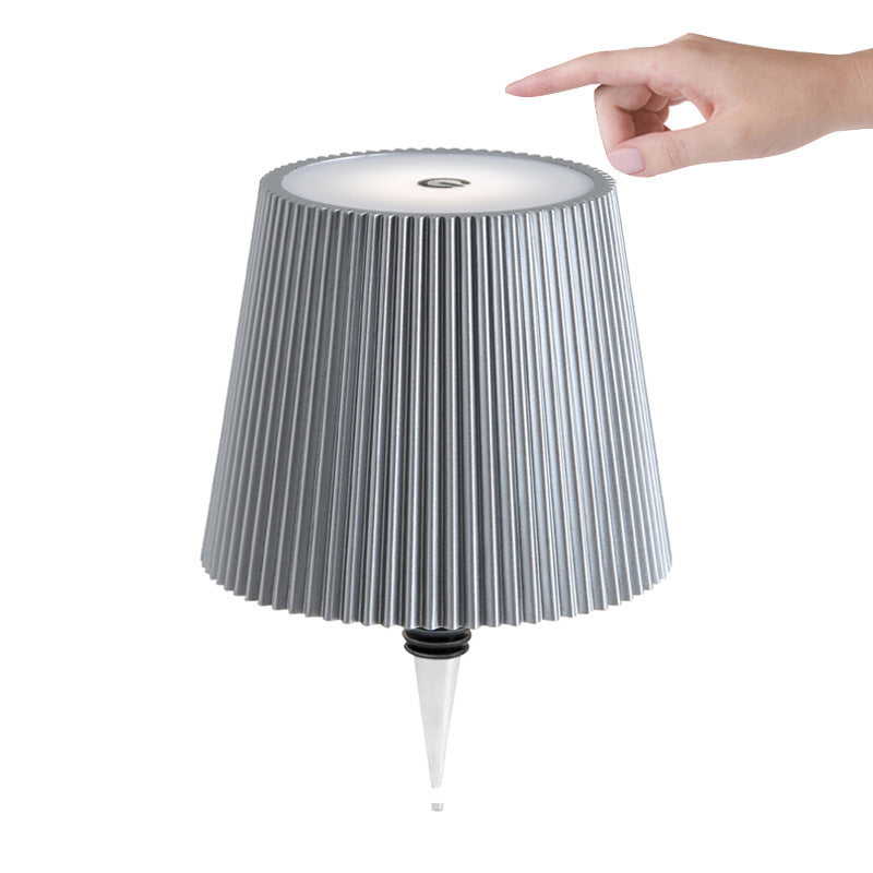 rechargeable desk lamp striped plug-in wine bottle lamp RGB Three-color Amazon  Touch Ambient Light Manufacturer