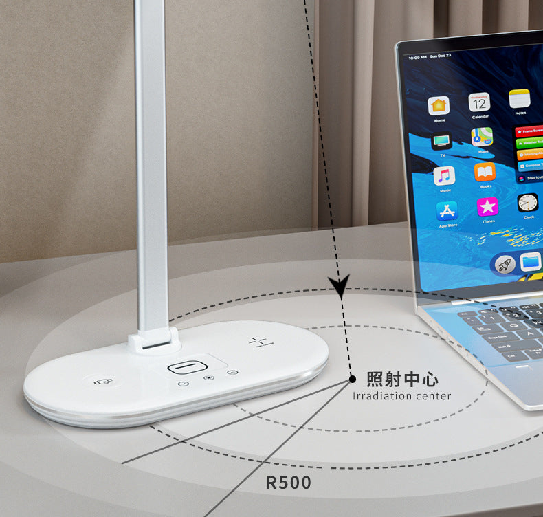 LED Eye protection desk lamp 3-in-1 multifunctional folding desk lamp usb Home bedroom bedside wireless charging night light