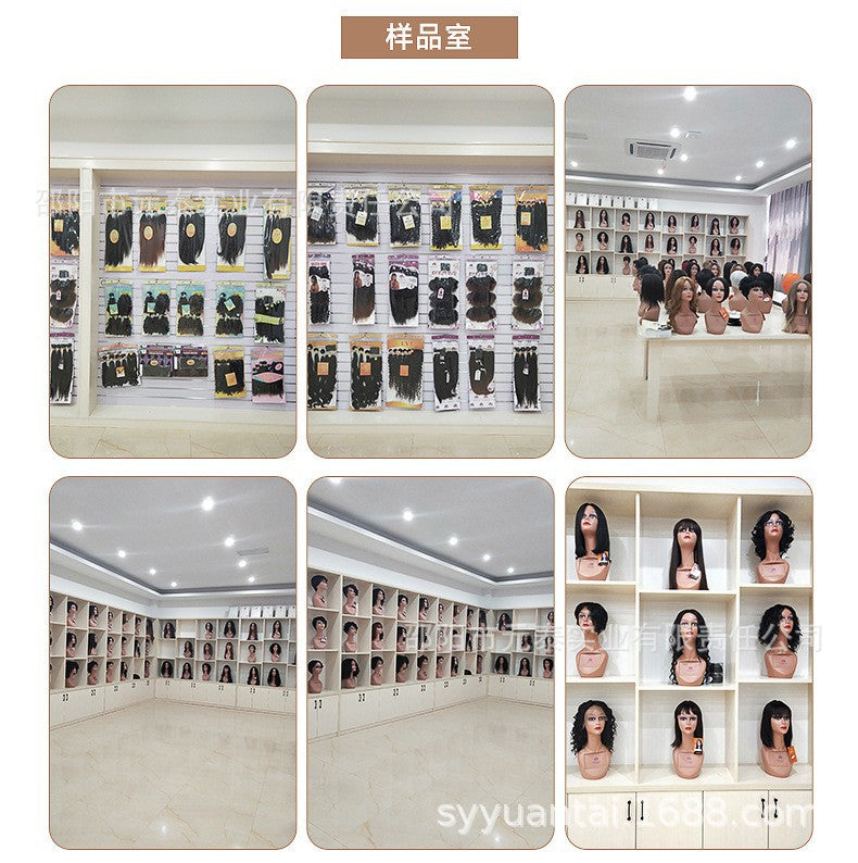 Wig for European and American Women, Middle Part, Long Straight Hair, Front Lace, Synthetic Fiber13*4*1T Headgear for Foreign Trade wigs European and American Style