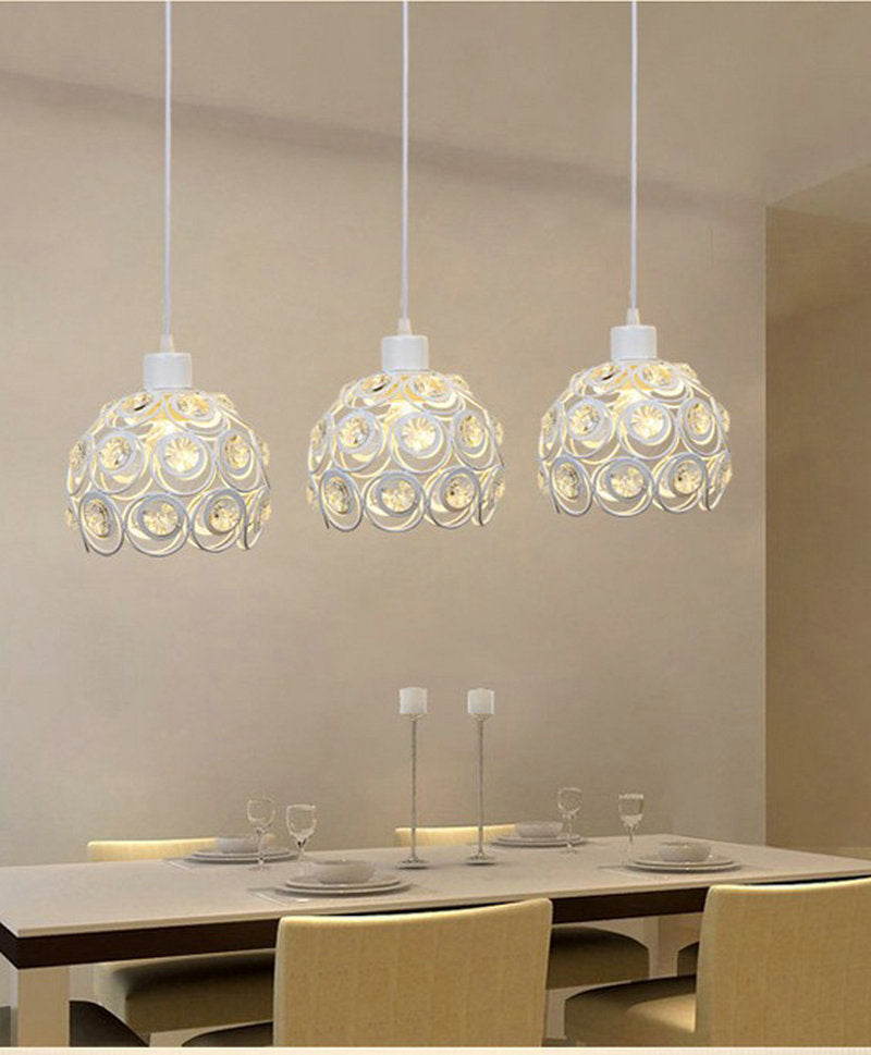 Export Simple Restaurant Crystal Pendant Light Single Head3Headboard Pendant Light Dining Table Bar Crystal Pendant Light Wholesale