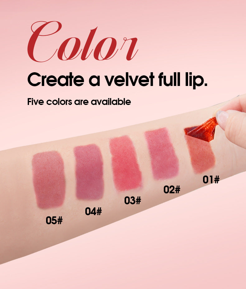 Makeup Peel-off Lip Glaze Nude Color Lip Gloss Pen Film-forming Waterproof Long-lasting Non-stick Cup Full Supply