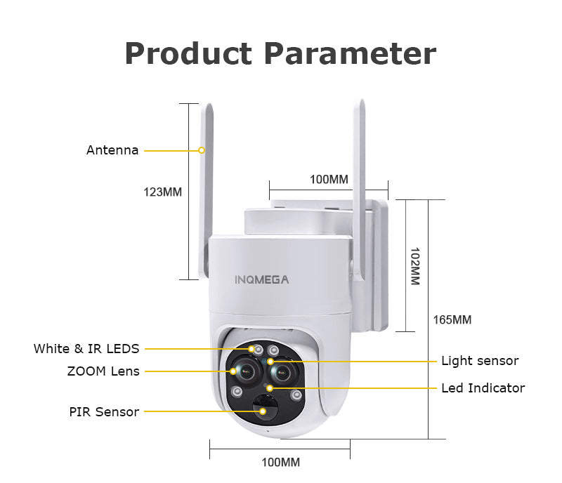 Private Model4G Solar-powered Camera122x Zoom Surveillance600High Definition Full Color Outdoor Special