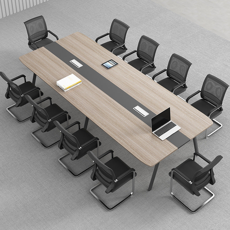 Conference Table Long Table Simple Modern Meeting Room Table and Chair Set Small Negotiation Training Table Long Office Desk Furniture