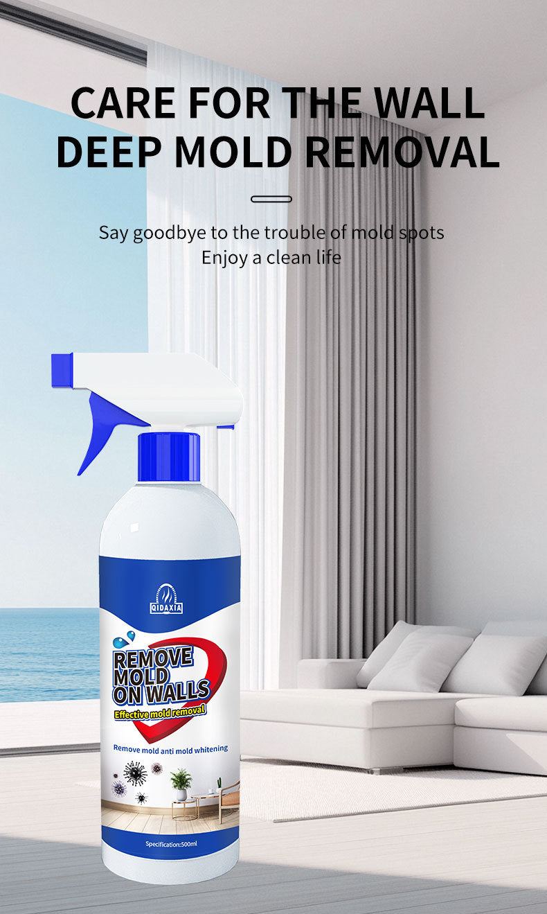 Mildew Remover for Walls, Household White Wall Tile Grout Mildew Remover Spray, Wall Mold Spot Cleaner