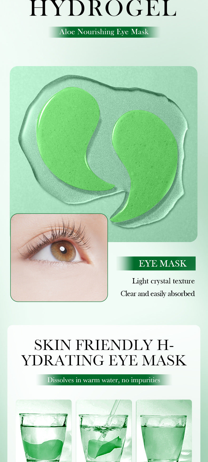 Eye Mask7.9g FAYANKOU24K Golden Aloe Vera Hydrating Nourishing Eye Mask Cross-Border Wholesale