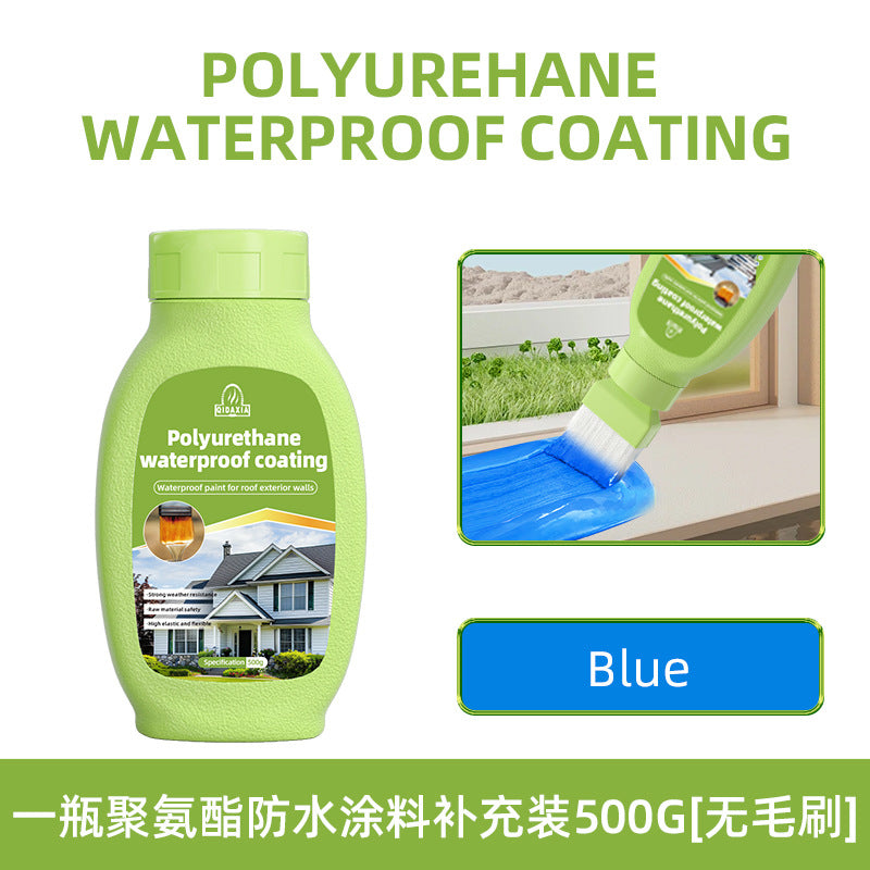 Water-Based Polyurethane Multi-Color Waterproof Leak Repair Roof Waterproof Glue Coating Brush House Leak Coating Sealant