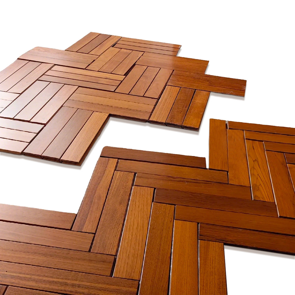 Customizable Multi-Layer Teak Wood Flooring Waterproof Anti-Slip Stable Structure UV Finish Smooth Surface for Home Outdoor