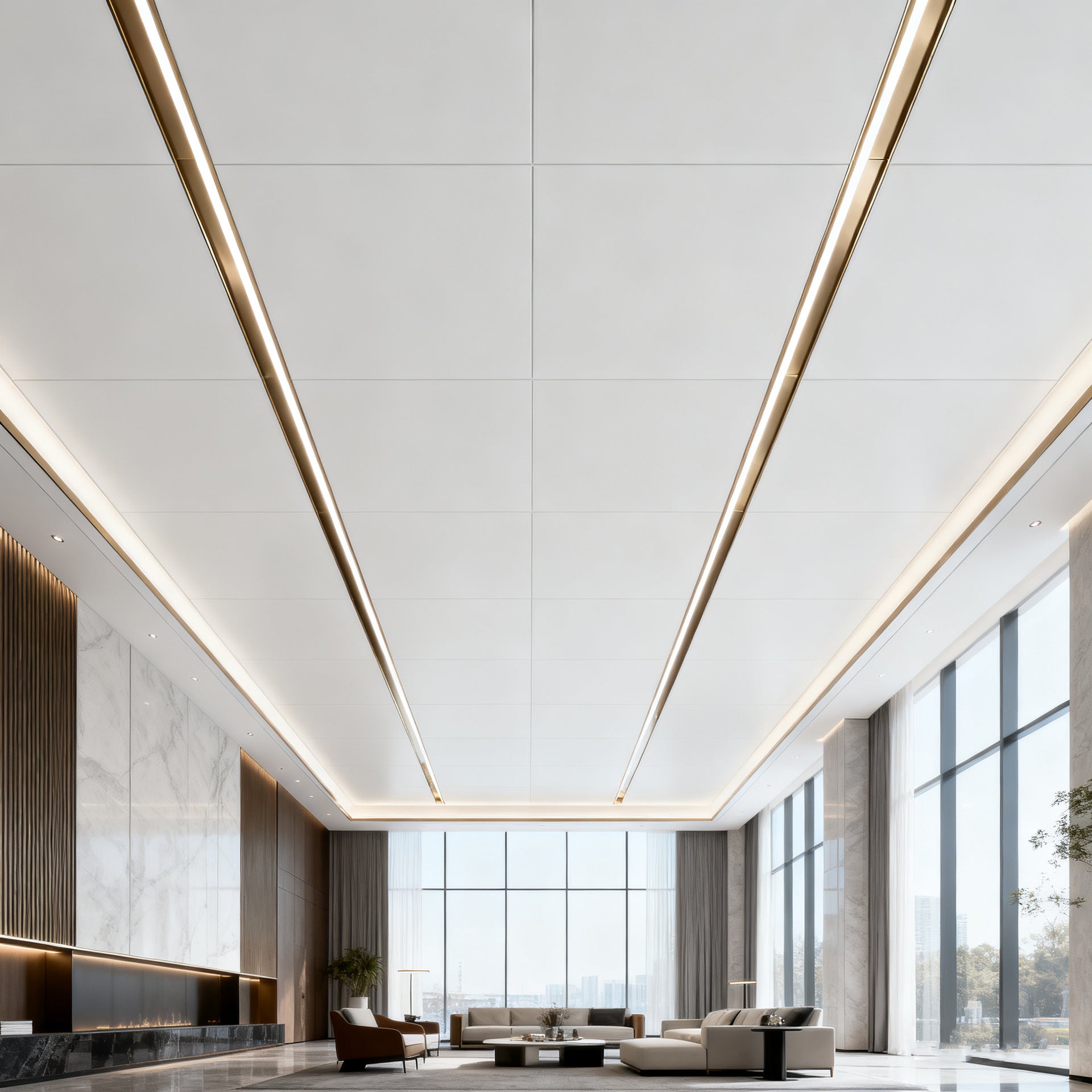 Custom Honeycomb Aluminum Panel Large Panel Integrated Ceiling Kitchen Bathroom Balcony Living Room Ceiling Door Self-Installation Manufacturer