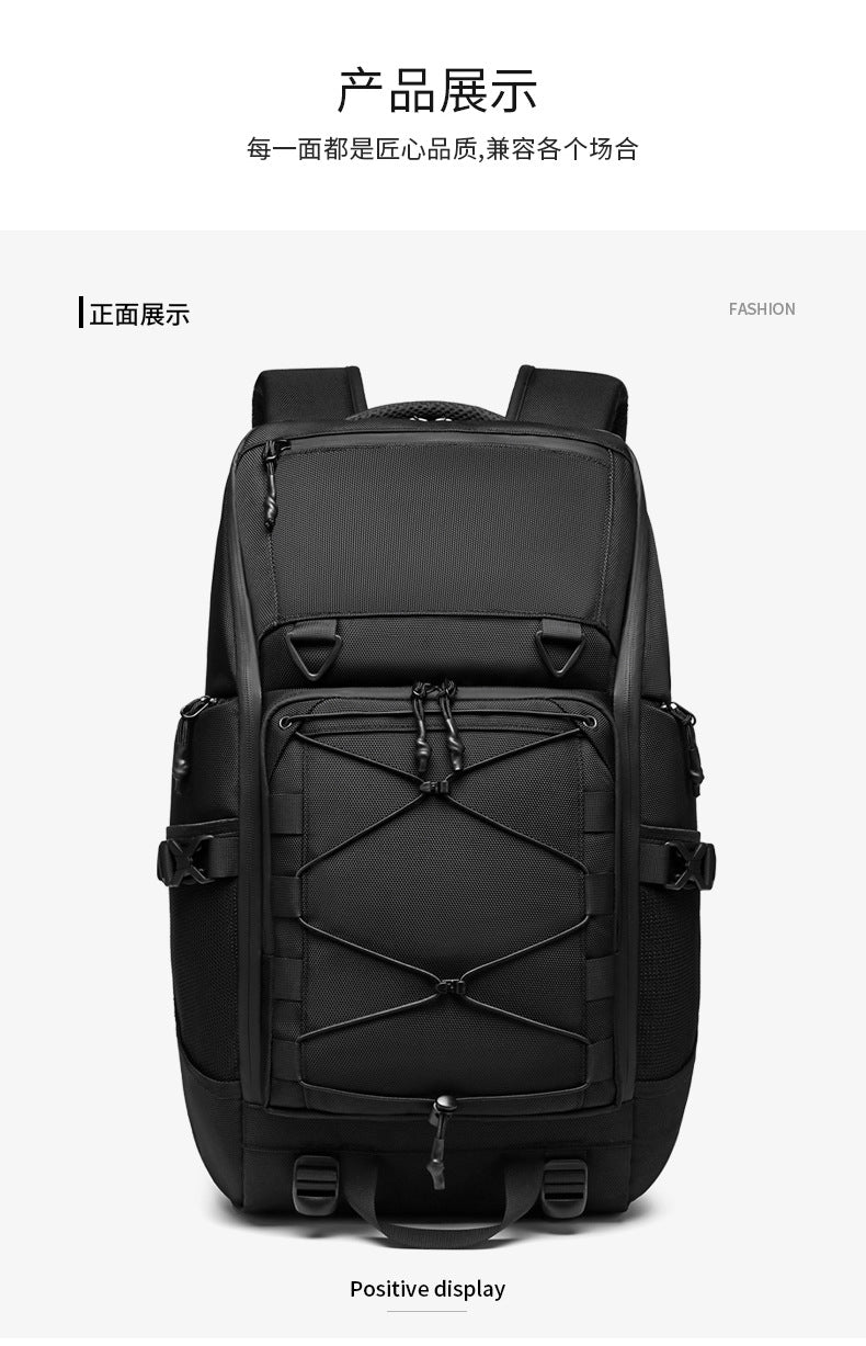 OZUKO Travel Backpack Men's Large Capacity Waterproof Outdoor Mountaineering Computer Backpack Camouflage Commuting School Bag