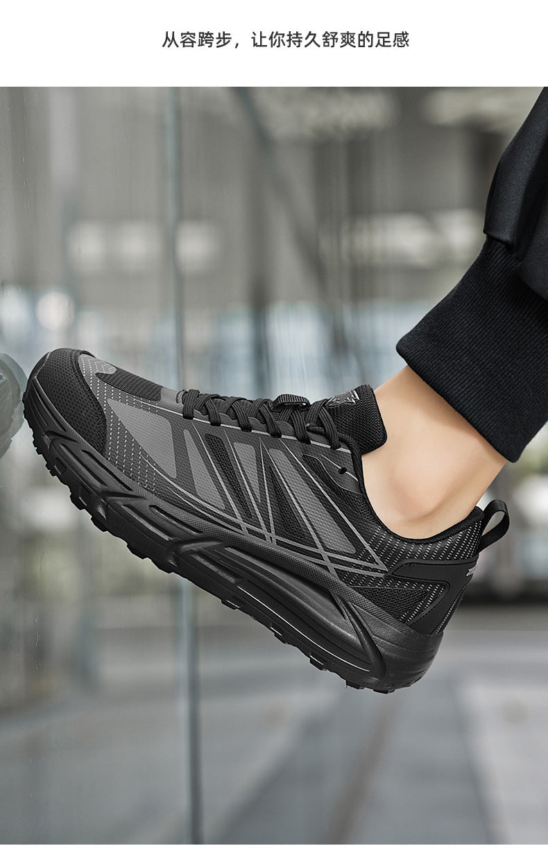 Autumn New Soft Sole Ultra-light Running Shoes Non-slip Wear-resistant Sports Wide Toe Casual Shoes Fashionable Sports Comfortable Trendy Shoes