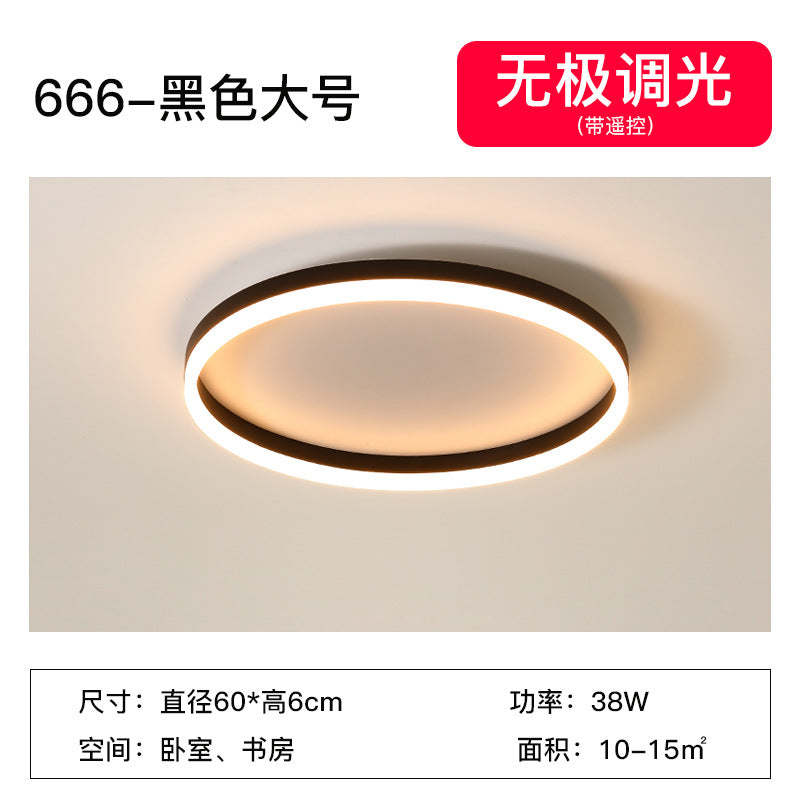 Ceiling Lamp led Bedroom Light Modern Minimalist Creative Ultra-Thin Nordic Master Bedroom Room Creative Personality Full Spectrum