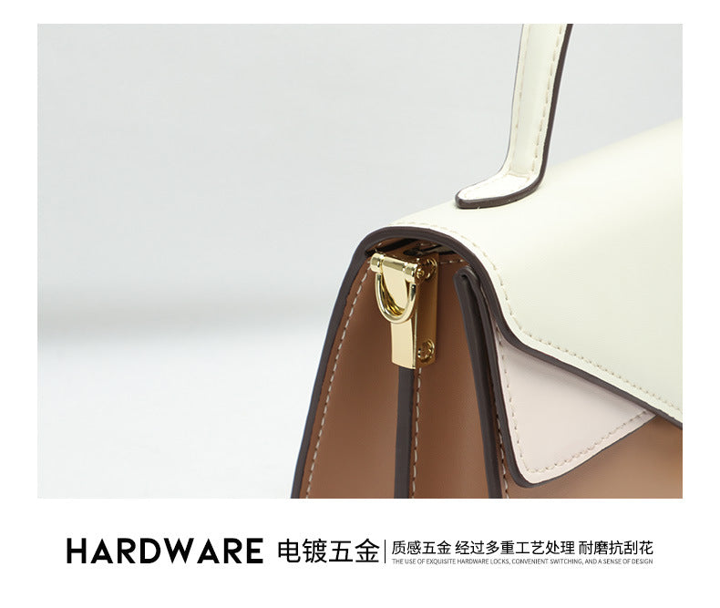 Factory Fashion Color-Block Crossbody Women's Bag Niche Versatile Handbag Elegant Small Square Bag Daily Commute Bag