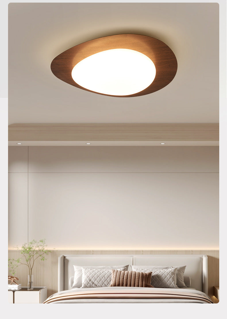 French Vintage Style Bedroom Ceiling Light Modern Simple Walnut Living Room Light Iron Art Water Transfer Printing Study Light Wholesale