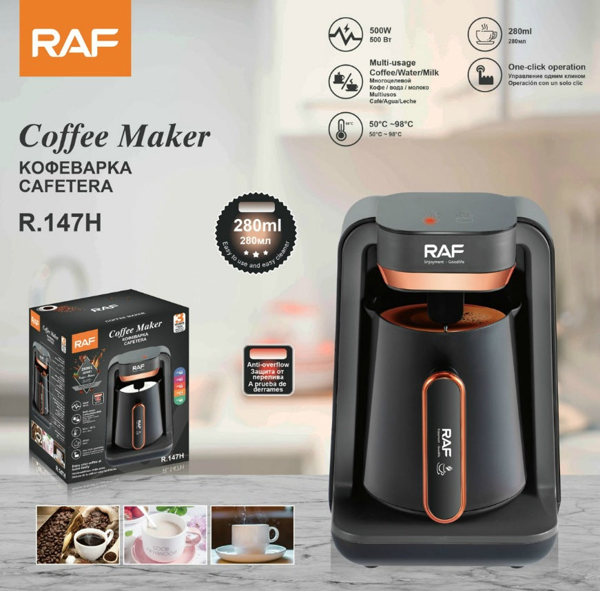 RAF European Standard Portable Office Coffee and Tea Maker Heating Coffee Cup New Turkish Coffee Pot R147