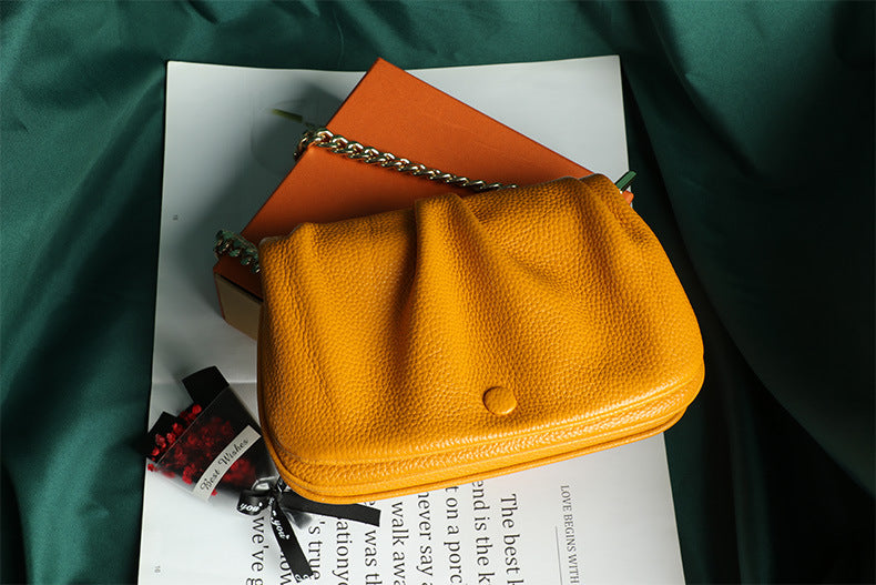 High-Quality Textured Wrinkled Cloud Bag for Women, New Fashionable Versatile Women's Bag, Daily Crossbody Bag, Stylish Single Shoulder Underarm Bag