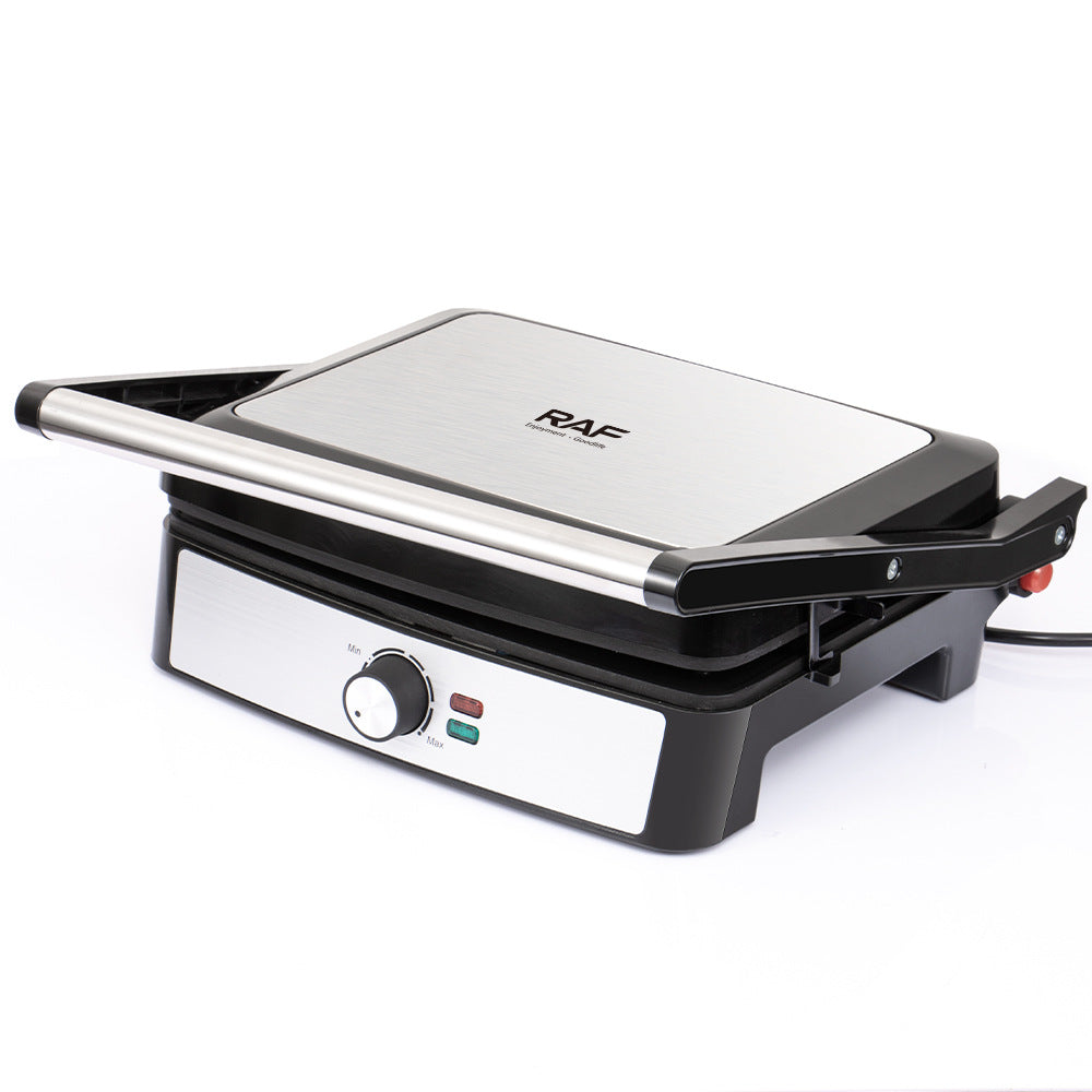 RAF European Standard Household Double-Sided Heating Breakfast Machine Grilled Meat and Sausages Toaster Steak Grill Machine R2300