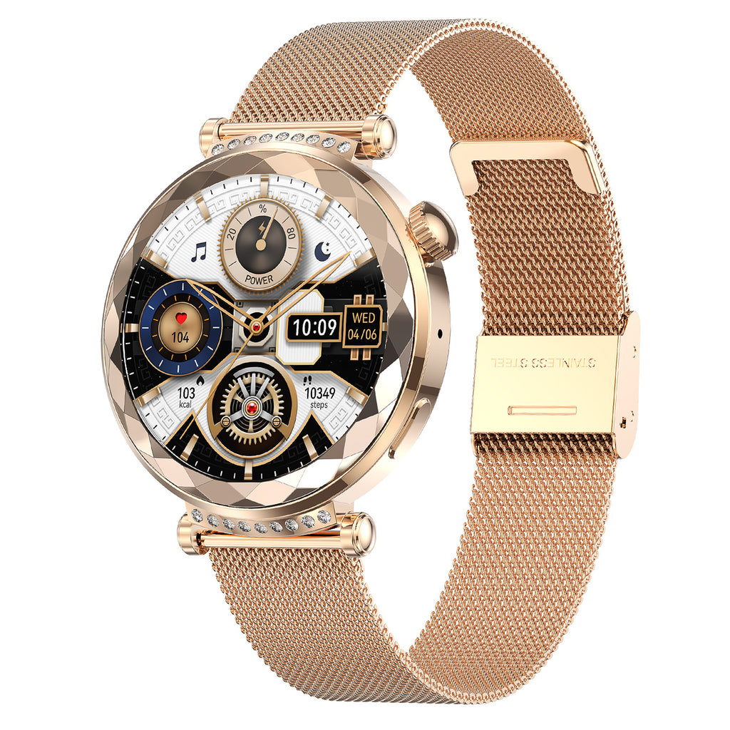 HK88Smart Watch1.19inch Bluetooth Call True Heart Rate Pedometer Sleep Monitor Women's Sports Watch