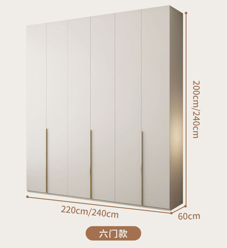 Wardrobe Solid Wood Hanging Area Multi-Bedroom Home Eco-Board Children's Room Corner Computer Desk Desk Cabinet Integrated Wardrobe