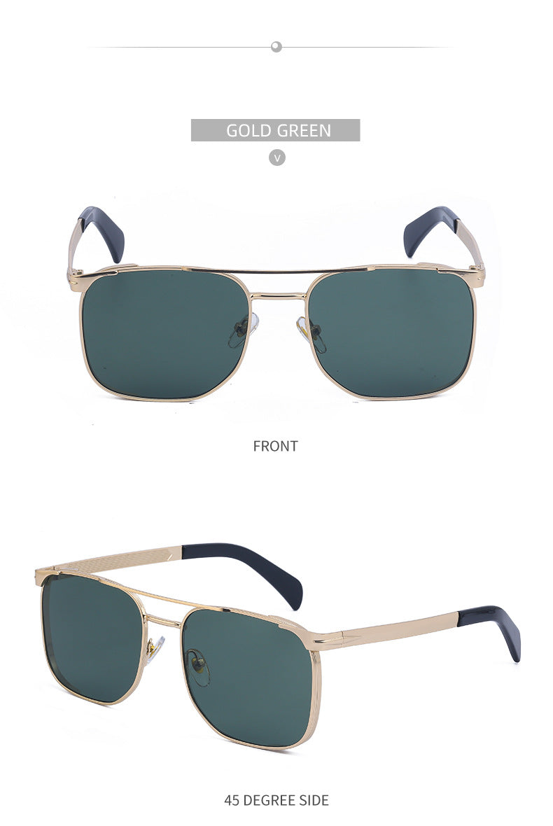 Men's Sunglasses Driving Fashion Internet Celebrity David Same Style Square Frame Sunglasses Men's Trendy Outdoor Hiking Glasses shades