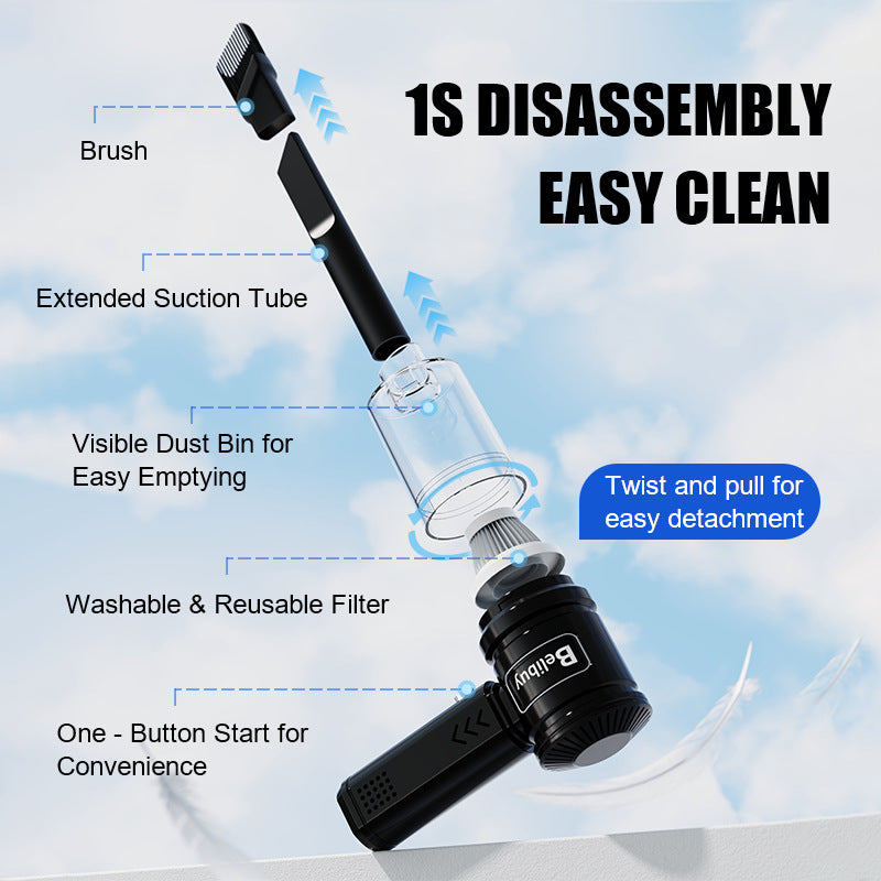 New Wireless Car Vacuum Cleaner Portable Multi-Functional Vacuum Machine High Suction Handheld Small Household