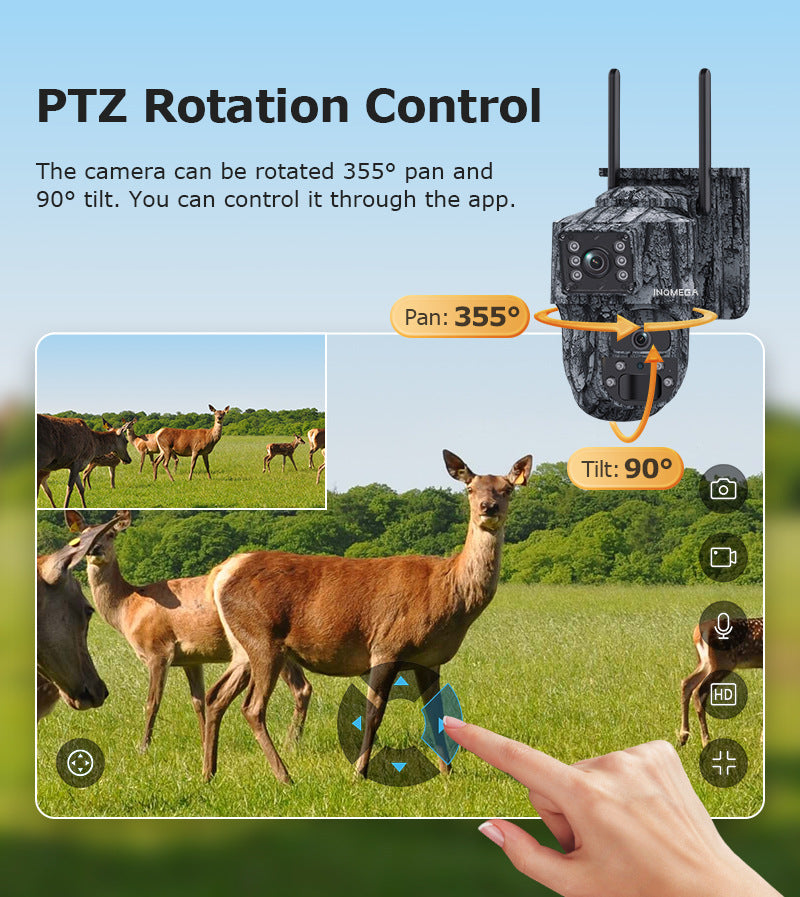 New Product AOV Solar-powered Camera6MP HD Binoculars4G Outdoor Camouflage Solar Camera