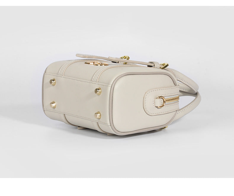 New Trendy Fashion Pillow Bag Women's Mini Boston Shoulder Crossbody Handbag Large Round Bucket Bag